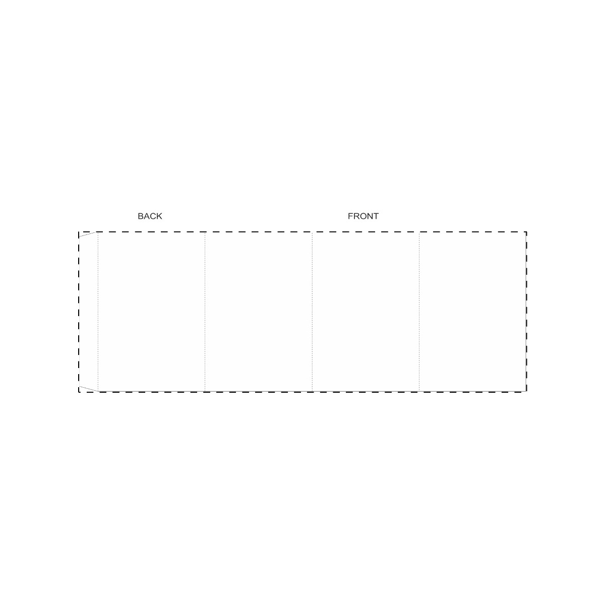 Maßgefertigte Papierbanderole (381 x 136 mm)