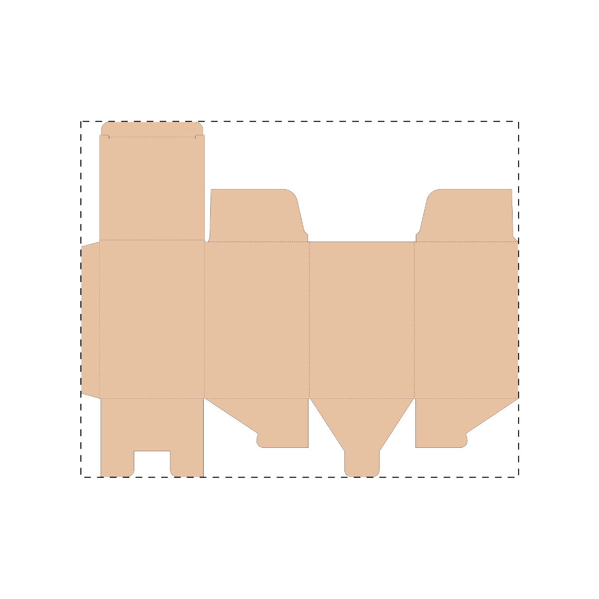 Maßgefertigter Kraft-Wellpappkarton (375 x 305 mm)