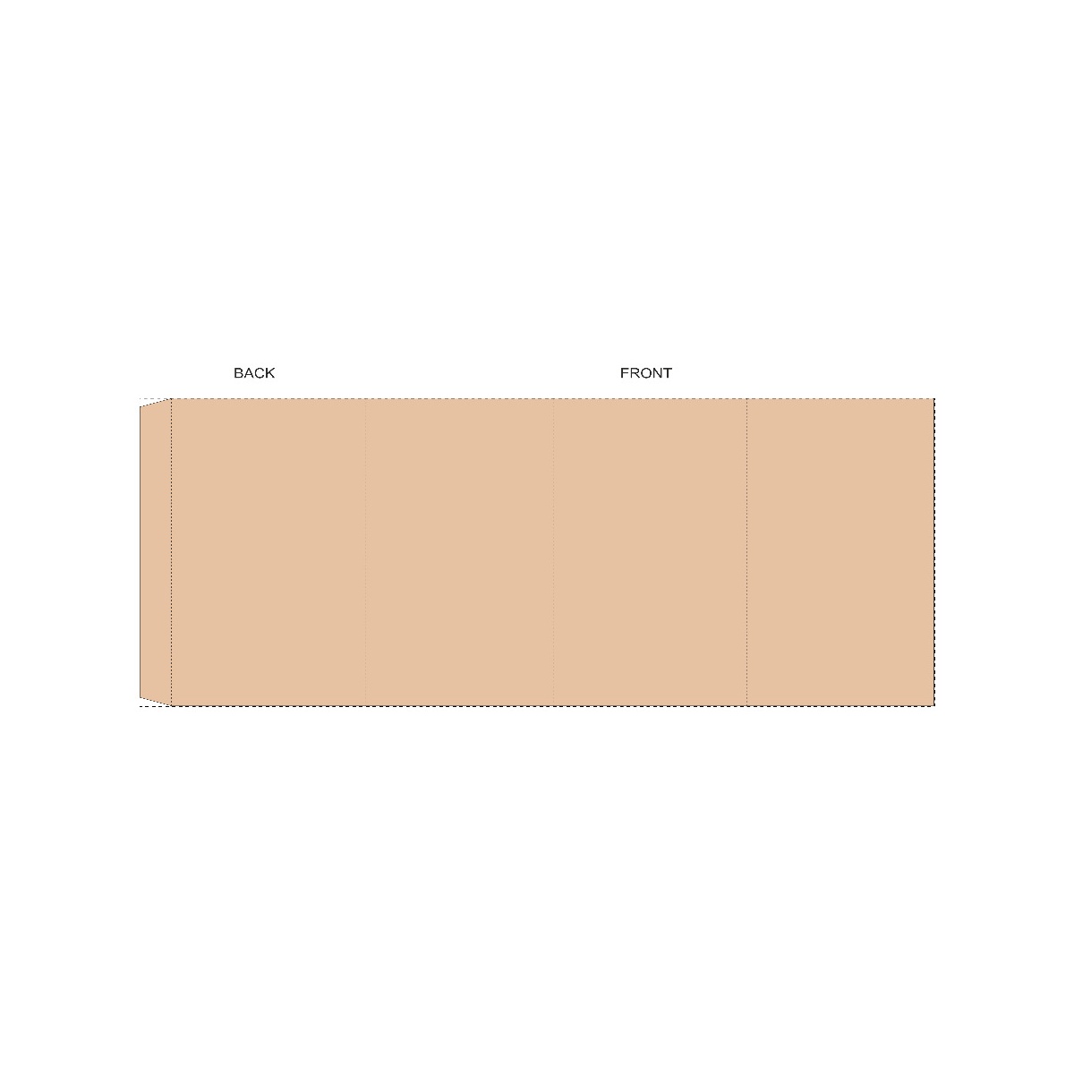 Maßgefertigte Kraft-Papierbanderole (403 x 156 mm)