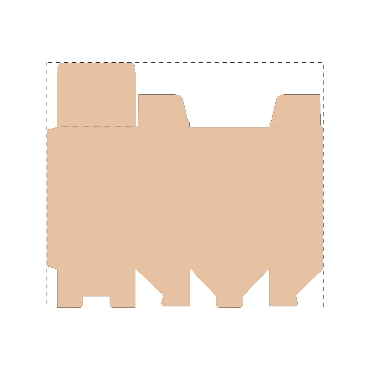 Maßgefertigter Kraft-Wellpappkarton (532 x 473 mm)