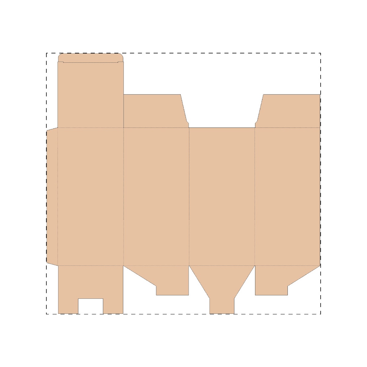 Maßgefertigter Kraft-Wellpappkarton (396 x 377 mm)