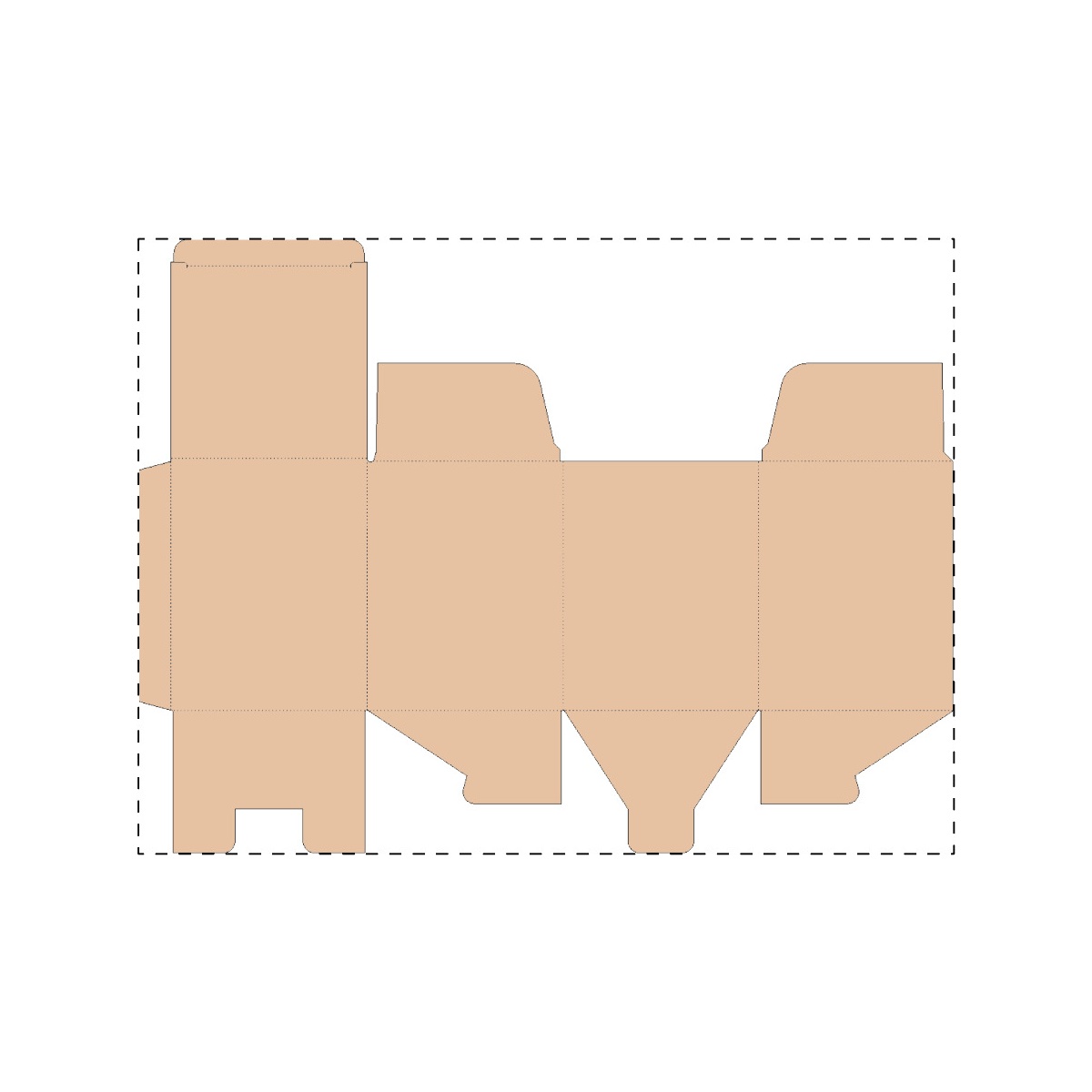 Maßgefertigter Kraft-Wellpappkarton (407 x 307 mm)