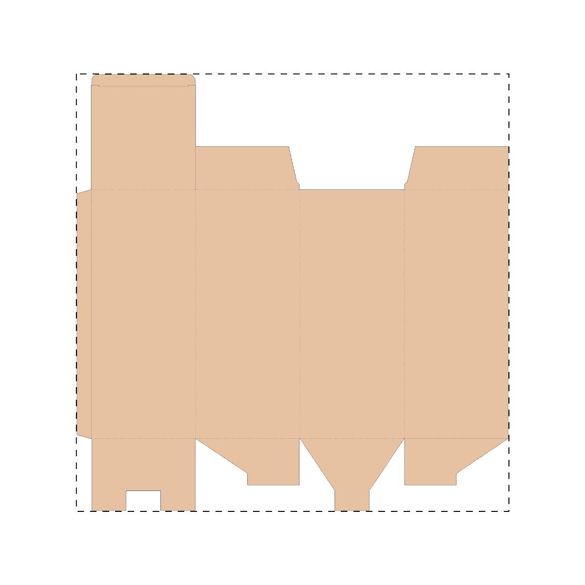 Maßgefertigter Kraft-Wellpappkarton (480 x 485 mm)