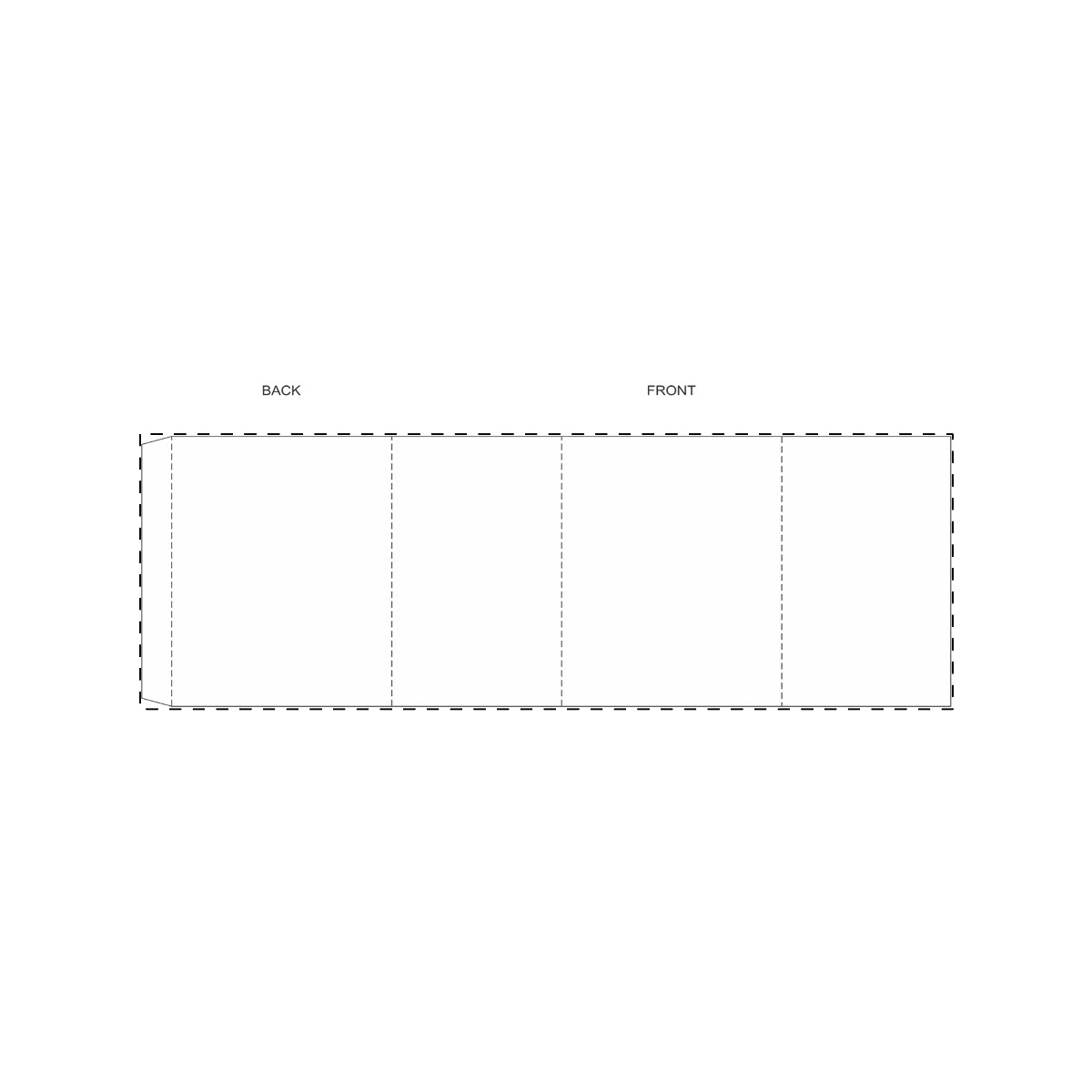 Maßgefertigte Papierbanderole (435 x 145 mm)