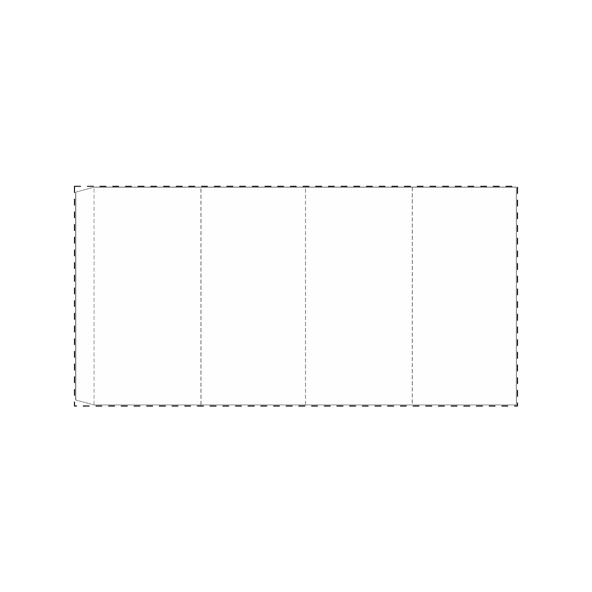 Maßgefertigte Papierbanderole (385 x 190 mm)