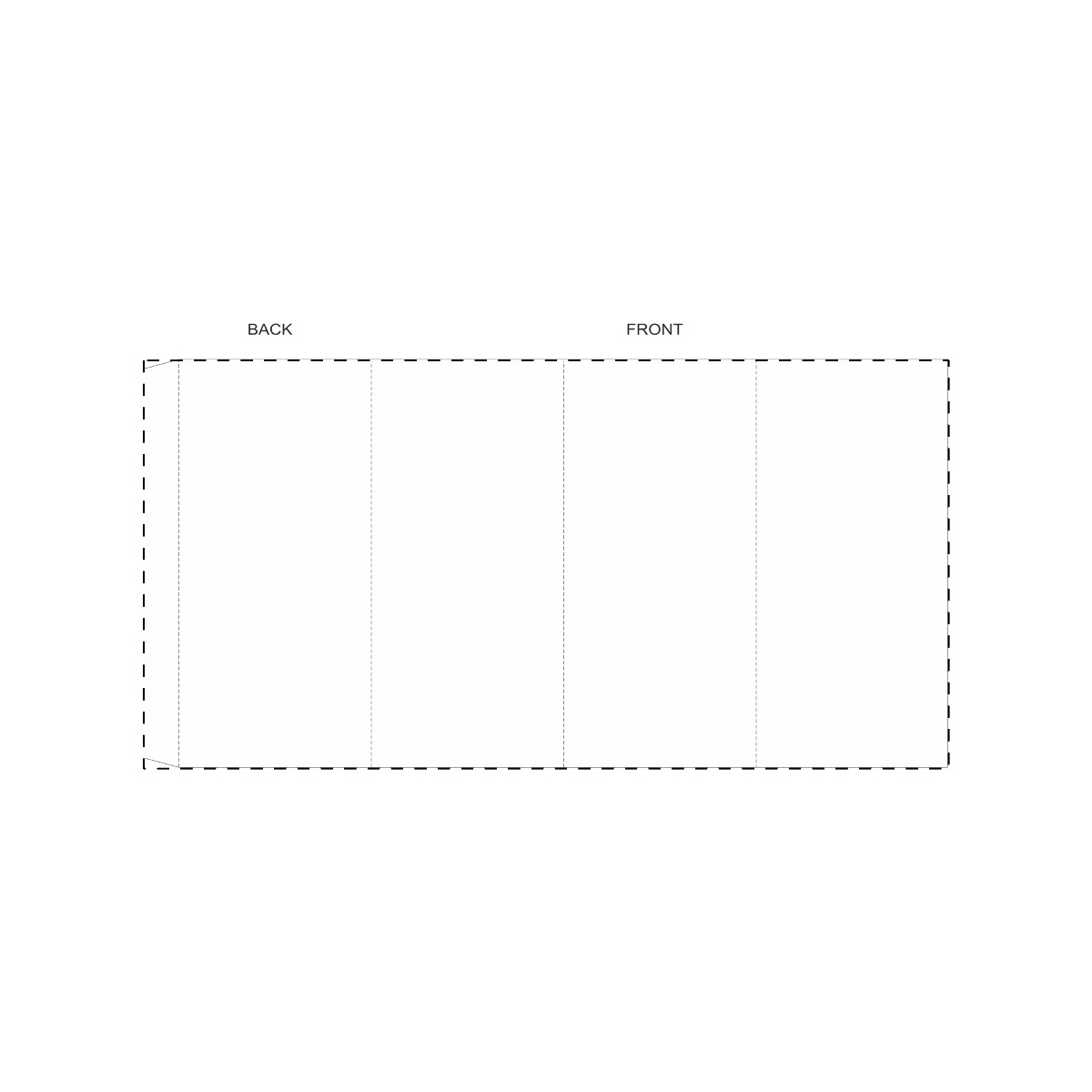 Maßgefertigte Papierbanderole (373 x 189 mm)