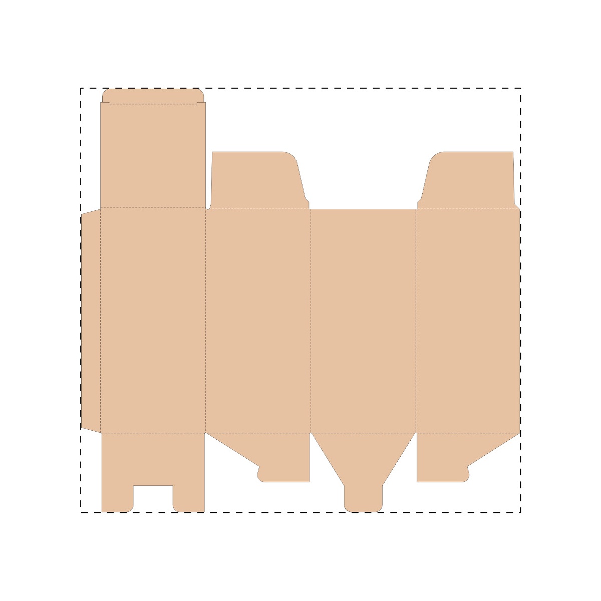 Maßgefertigter Kraft-Wellpappkarton (367 x 355 mm)