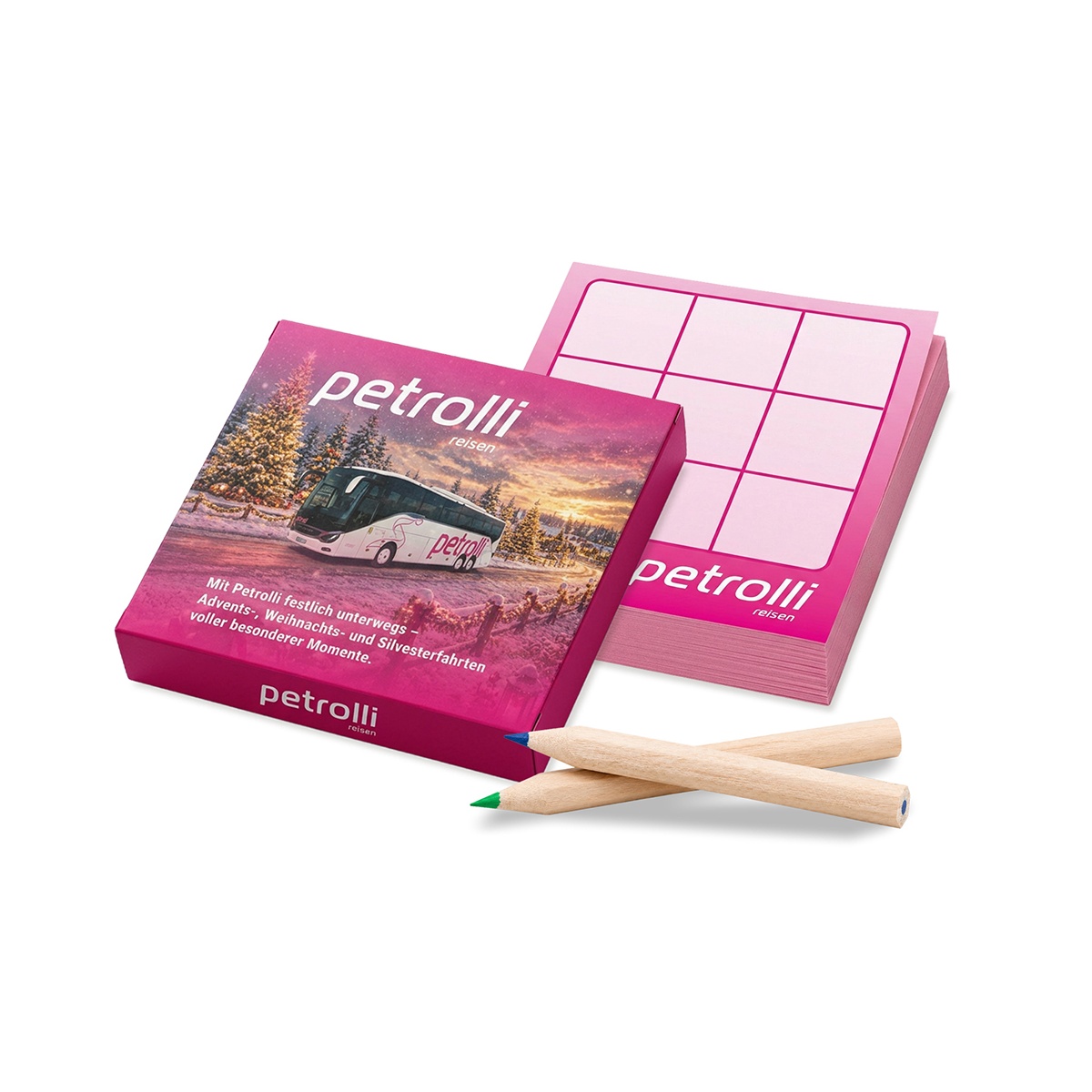 Verpackung und Block (9,2 x 9,2 cm)