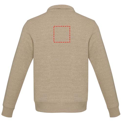 Großflächig auf die Rückseite (9,9 x 9,9 cm )