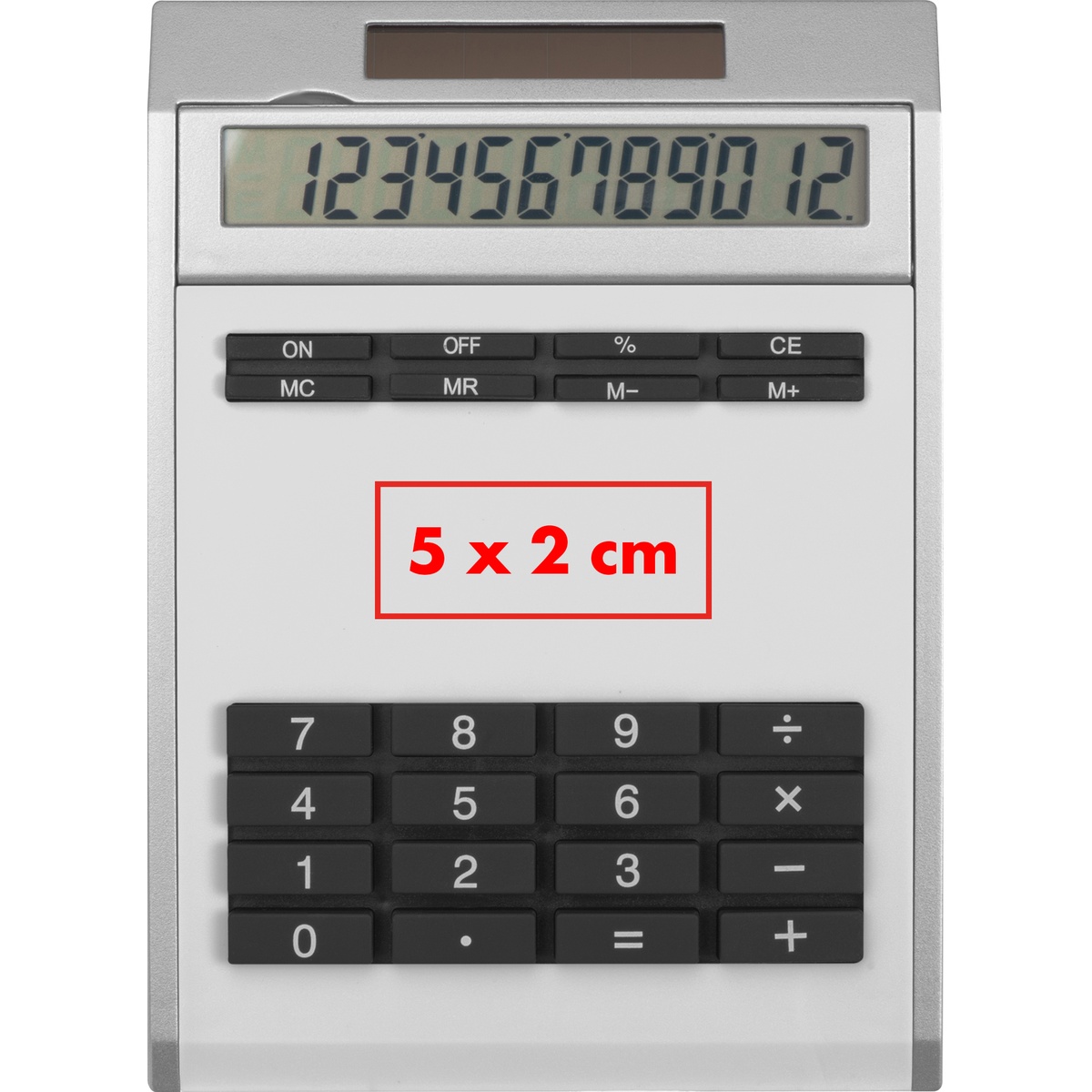 Unterhalb des Displays (5 x 2 cm)
