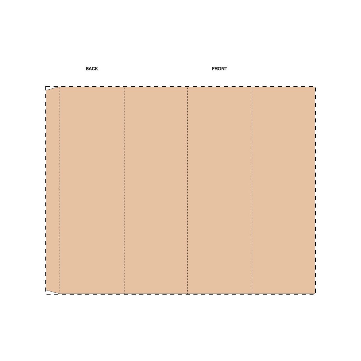 Maßgefertigte Kraft-Papierbanderole (311 x 239 mm)