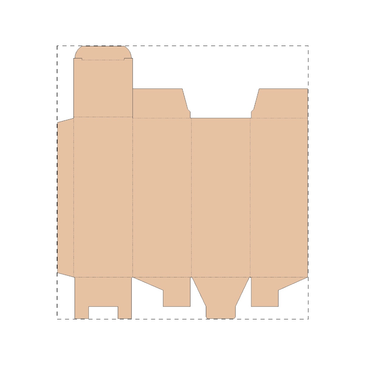 Maßgefertigter Kraft-Wellpappkarton (307 x 334 mm)