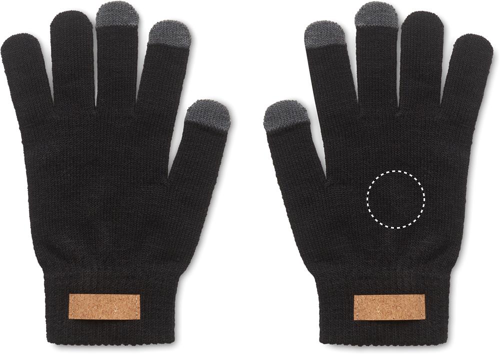 Oberseite Handschuh rechts (3,6 x 3,6 cm)