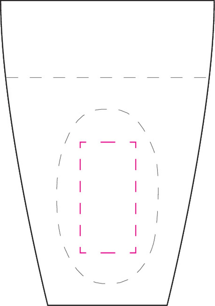 auf abgeflachten Griffflächen (2,5x4 cm)