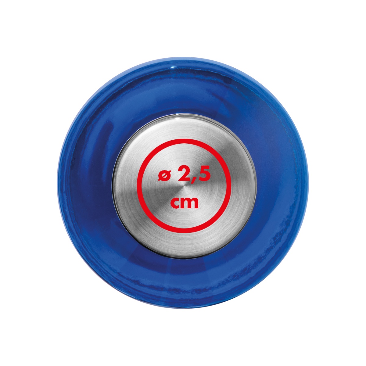 Auf dem Deckel (ø 2,5 cm)