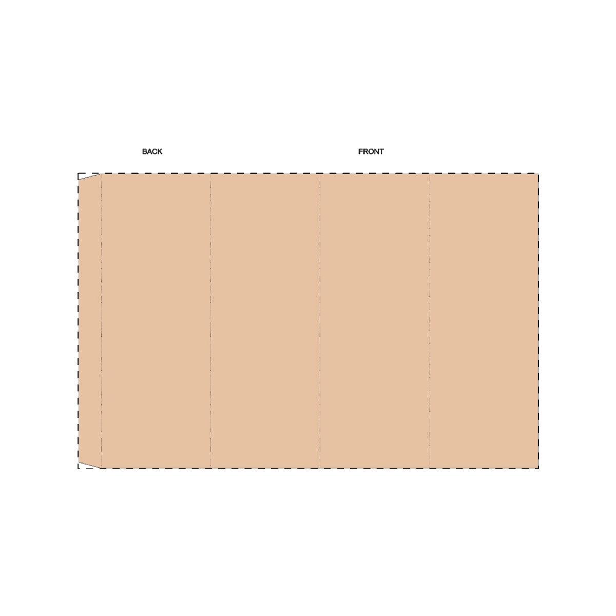 Maßgefertigte Kraft-Papierbanderole (321 x 205 mm)