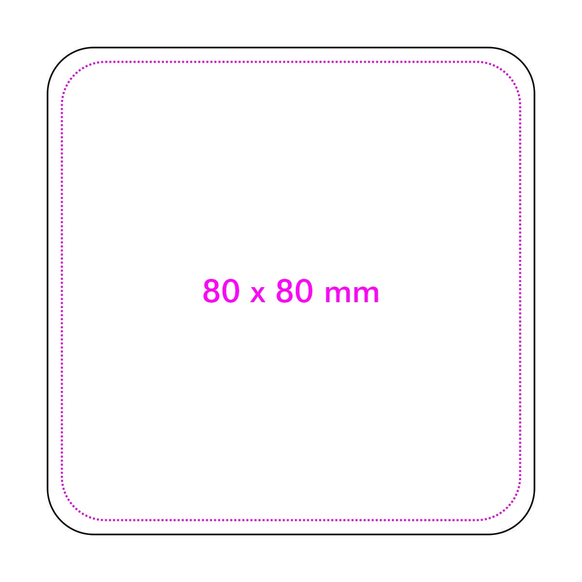 Vorderseite (8 x 8 cm)