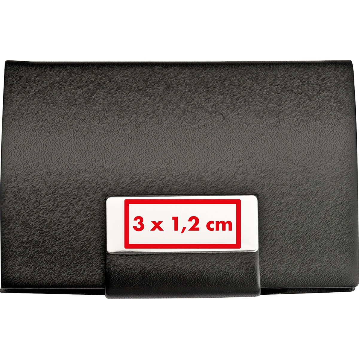 Auf dem Metallplättchen (3 x 1,2 cm)