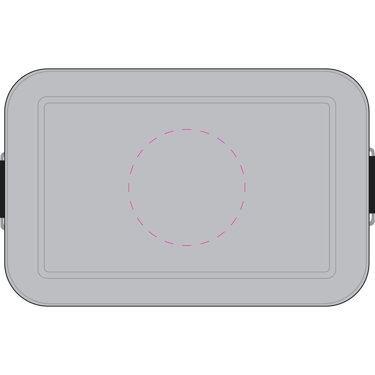 mittig auf Boden (5,5 cm)