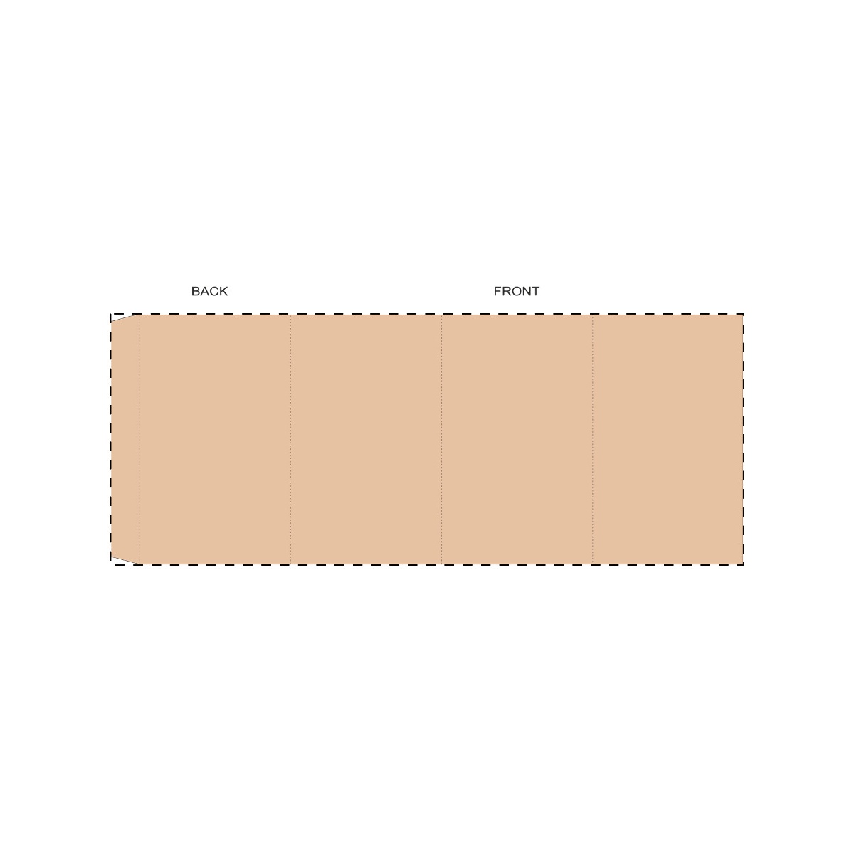 Maßgefertigte Kraft-Papierbanderole (361 x 143 mm)