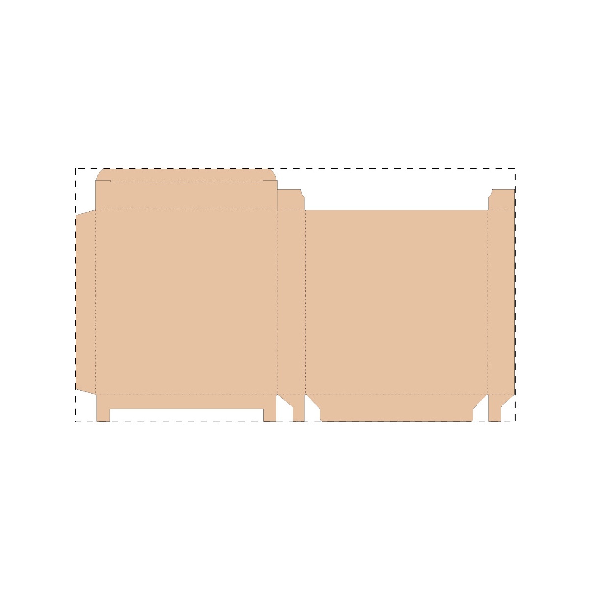 Maßgefertigter Kraft-Wellpappkarton (269 x 223 mm)