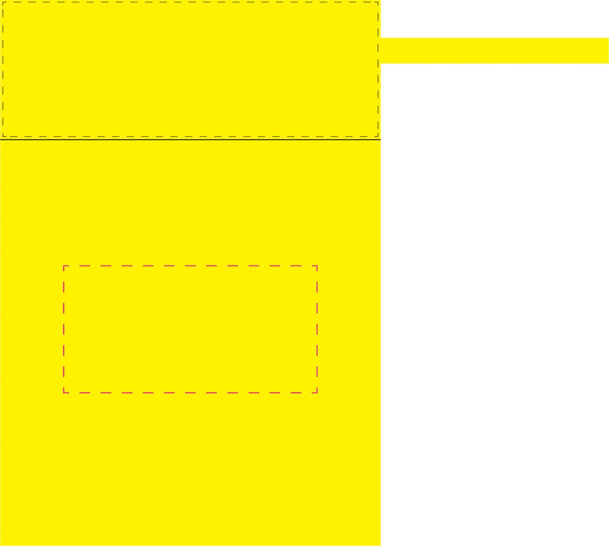 auf Vorderseite Etui (10x5 cm)