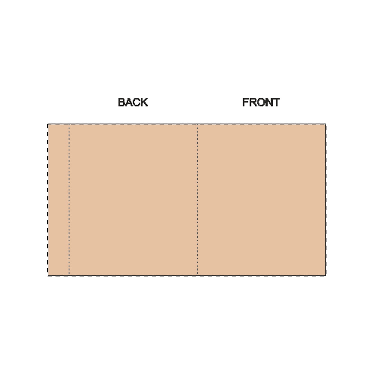 Maßgefertigte Kraft-Papierbanderole (77 x 136 mm)