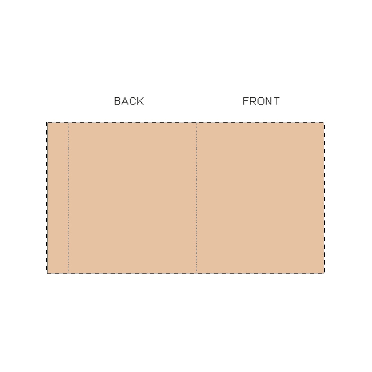 Maßgefertigte Kraft-Papierbanderole (77 x 136 mm)