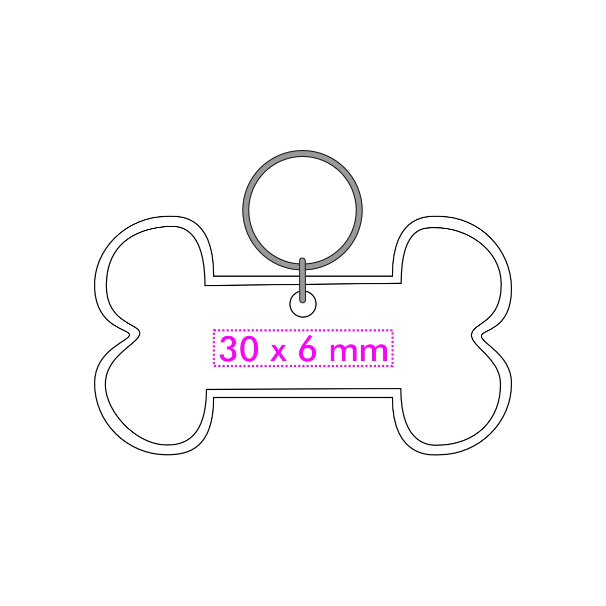 Vorderseite (3 x 0,6 cm)