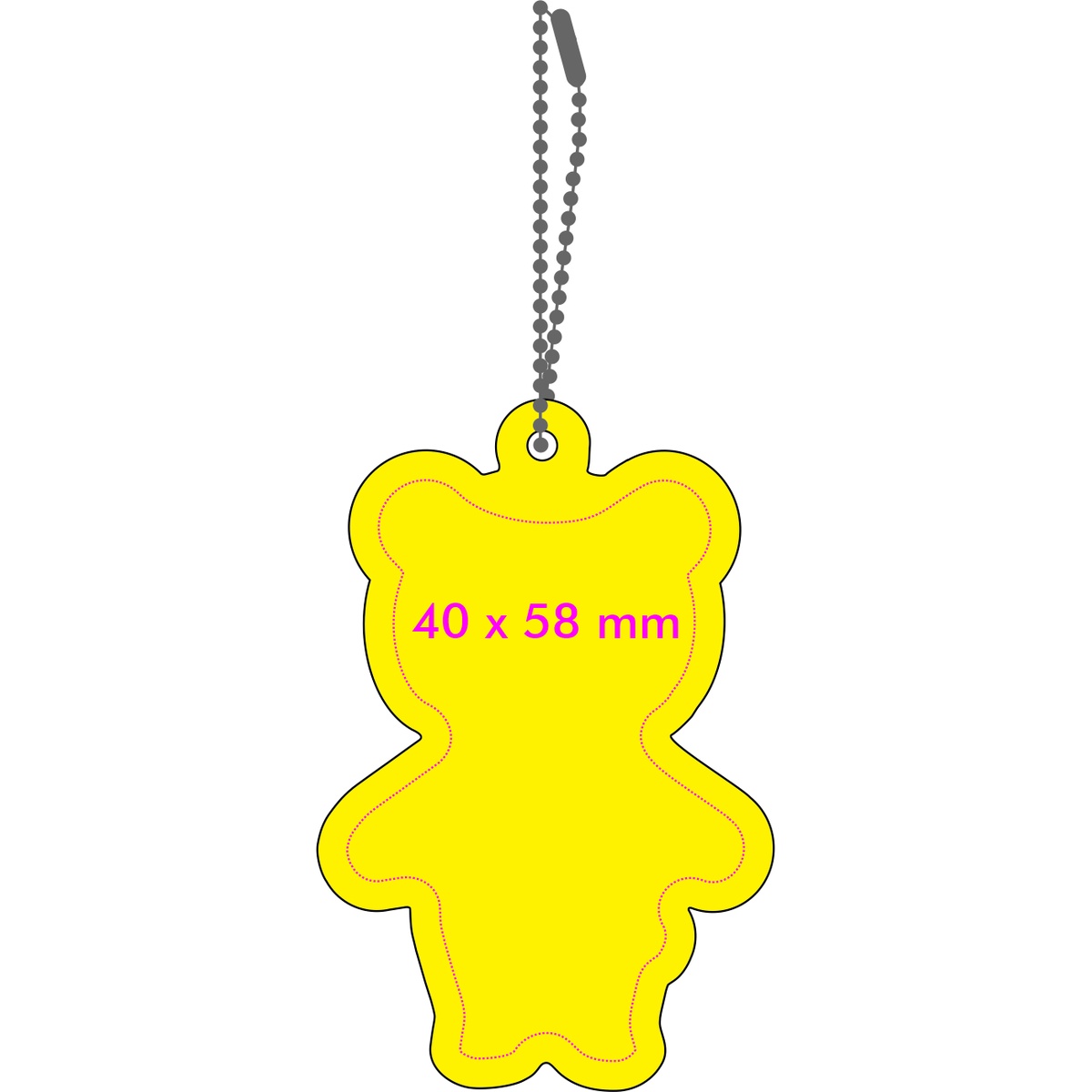 Vorderseite (4 x 5,8 cm)