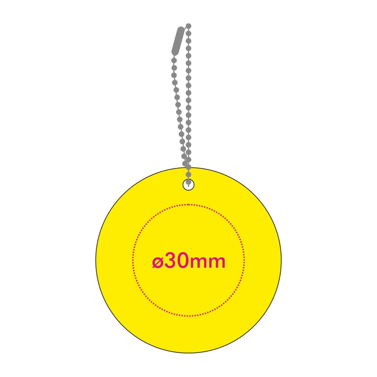 Rückseite (ø 3 cm)