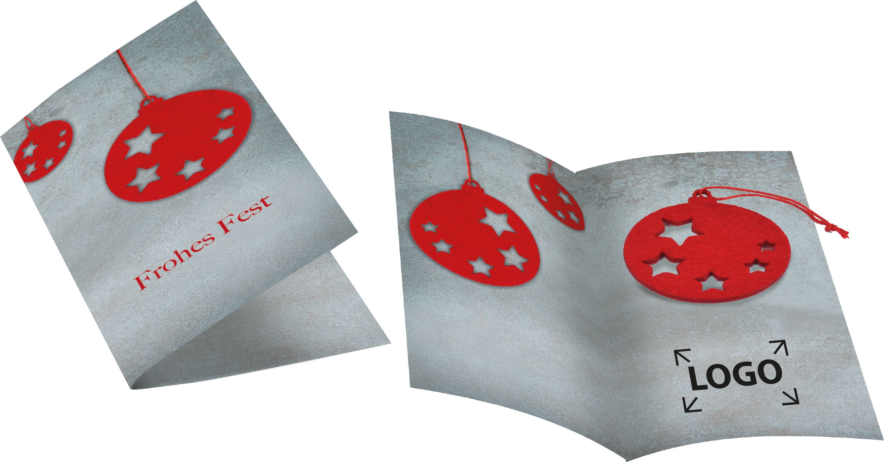 auf die Karte (21,0 x 21,0 cm)