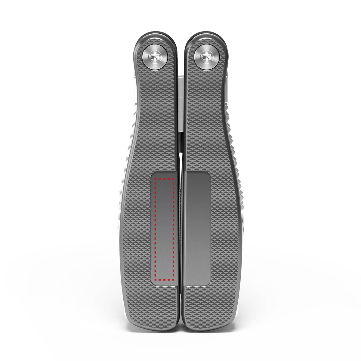 Auf dem Griff Vorderseite links (0,6 x 2,6 cm)