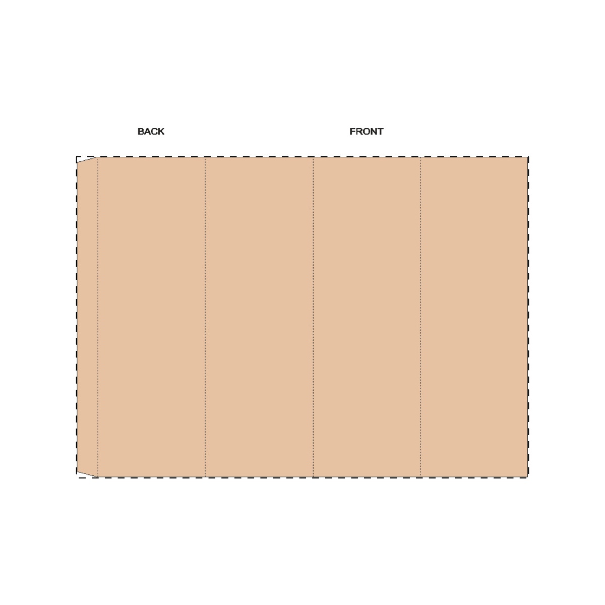 Maßgefertigte Kraft-Papierbanderole (286 x 203 mm)