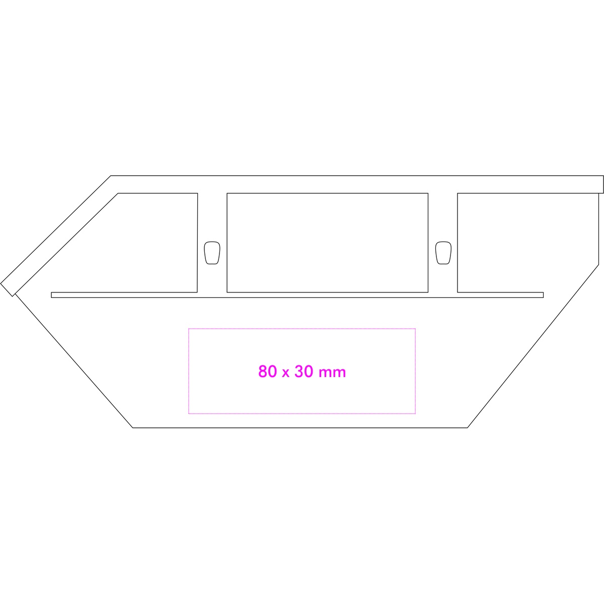 Seite links unten (8 x 3 cm)