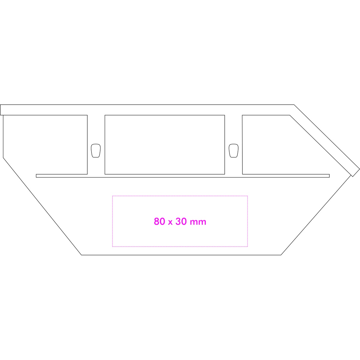 Seite rechts unten (8 x 3 cm)