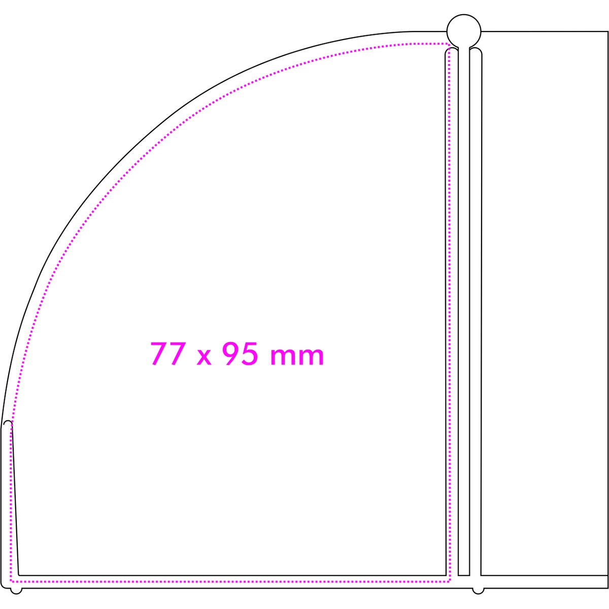 links (7,7 x 9,5 cm)