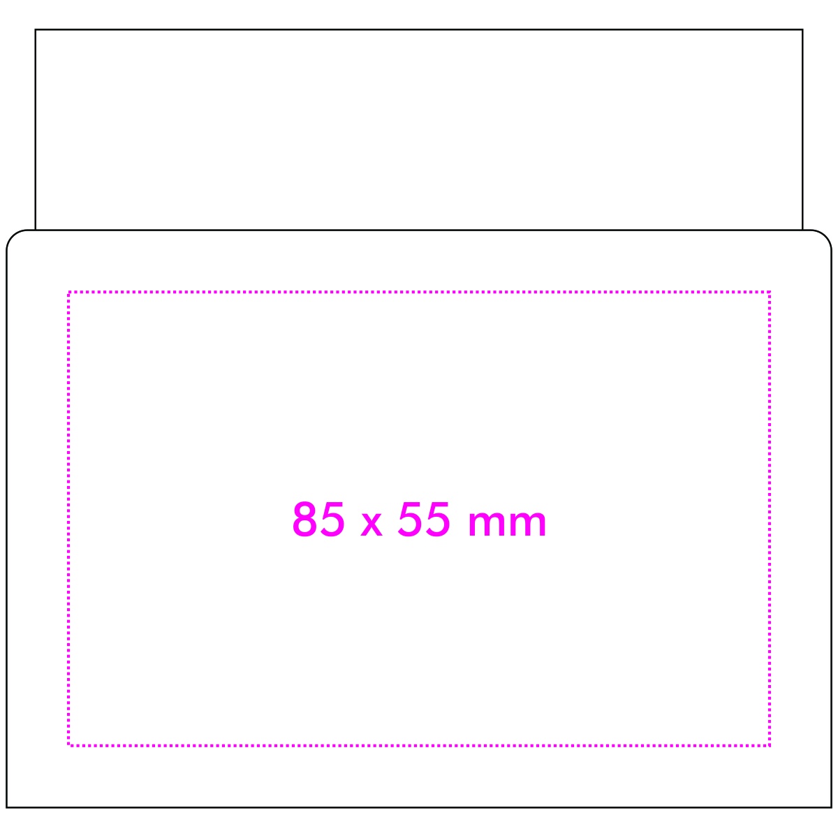 Rückseite (8,5 x 5,5 cm)