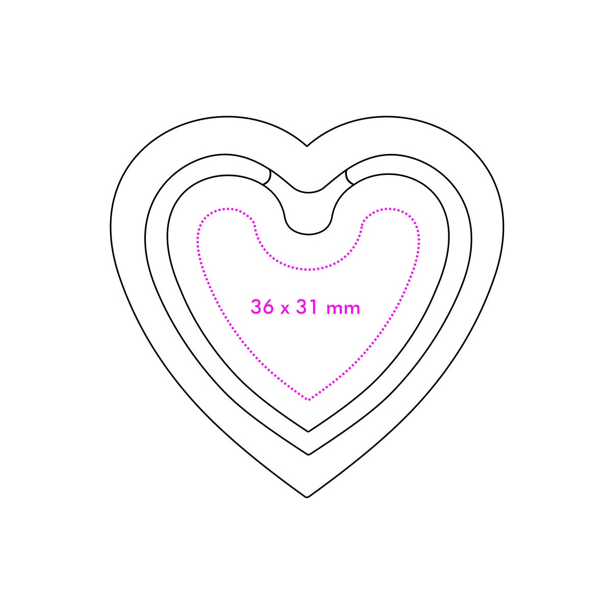 Vorderseite (3,6 x 3,1 cm)