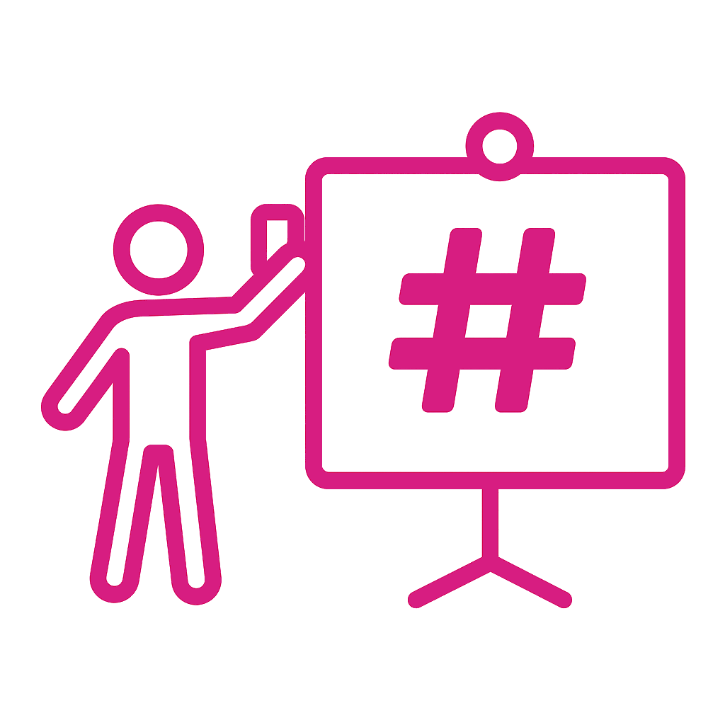 Selfie-Station mit Hashtag-Wand Selfie-Station mit Hashtag-Wand