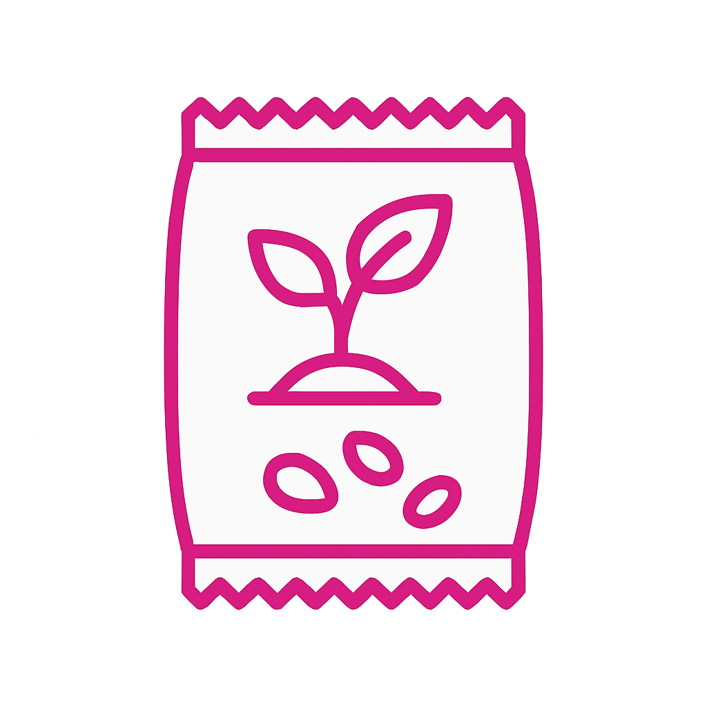 Samenpäckchen mit Wunschbotschaft Samenpäckchen mit Wunschbotschaft