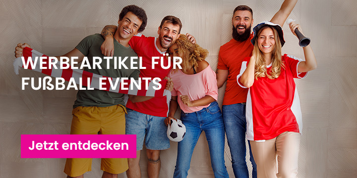 Werbegeschenke f&uuml;r Fu&szlig;ballfans mit individuellem Logo von Promostore