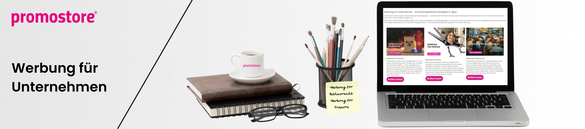Werbung f&uuml;r Unternehmen - &Uuml;bersichtsseite